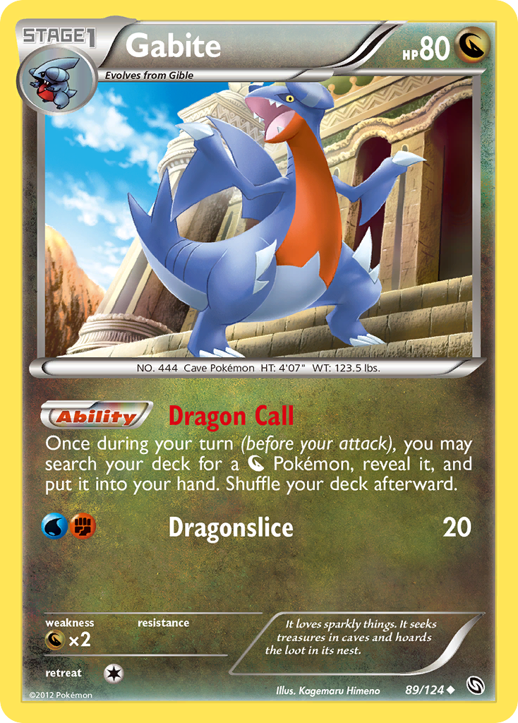 Gabite (89/124) [Black & White: Dragons Exalted] - Card Brawlers | Quebec | Canada | Yu-Gi-Oh!