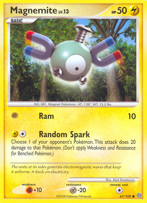 Magnemite (67/100) [Diamond & Pearl: Stormfront] - Card Brawlers | Quebec | Canada | Yu-Gi-Oh!