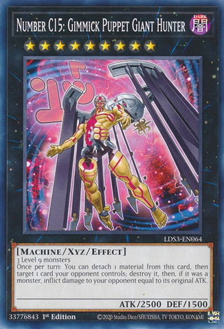 Number C15: Gimmick Puppet Giant Hunter [LDS3-EN064] Common - Card Brawlers | Quebec | Canada | Yu-Gi-Oh!