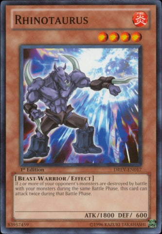 Rhinotaurus [DREV-EN017] Common - Yu-Gi-Oh! - Card Brawlers | Quebec | Canada |