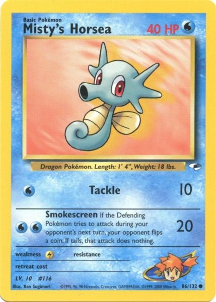 Misty's Horsea (86/132) [Gym Heroes Unlimited] - Card Brawlers | Quebec | Canada | Yu-Gi-Oh!