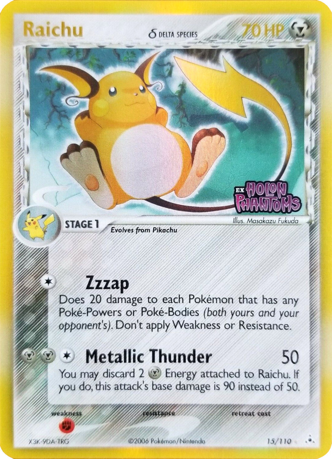 Raichu (15/110) (Delta Species) (Stamped) [EX: Holon Phantoms] - Card Brawlers | Quebec | Canada | Yu-Gi-Oh!