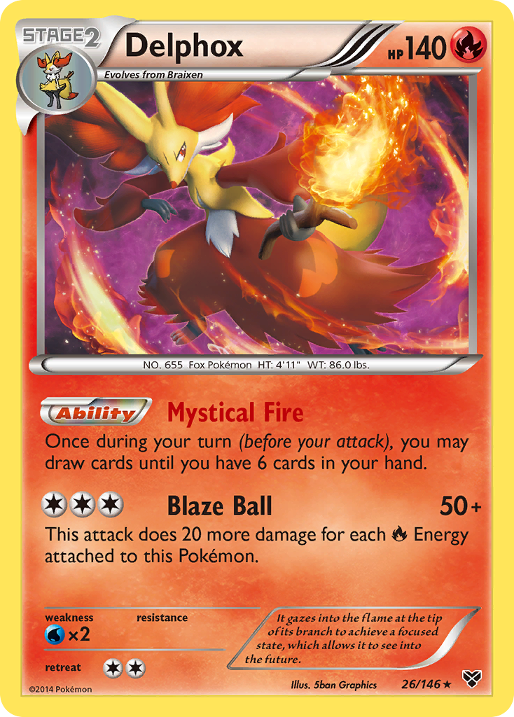 Delphox (26/146) [XY: Base Set] - Card Brawlers | Quebec | Canada | Yu-Gi-Oh!