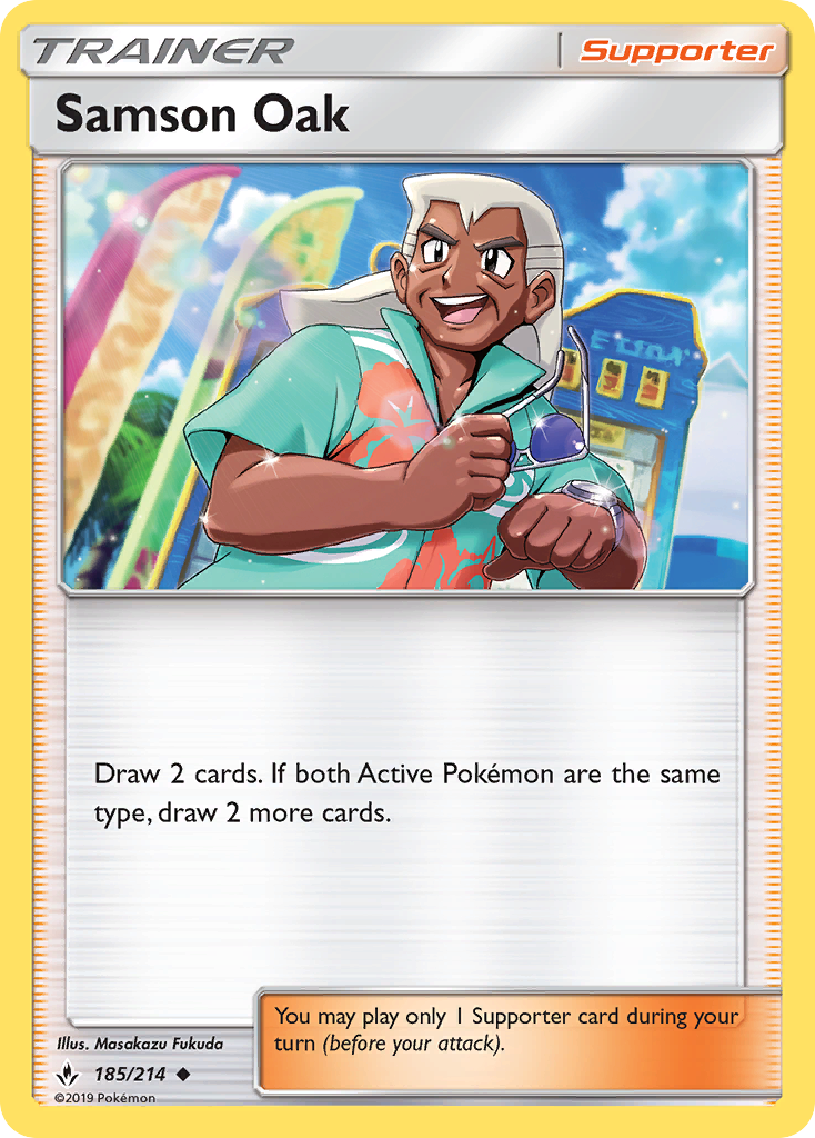 Samson Oak (185/214) [Sun & Moon: Unbroken Bonds] - Card Brawlers | Quebec | Canada | Yu-Gi-Oh!