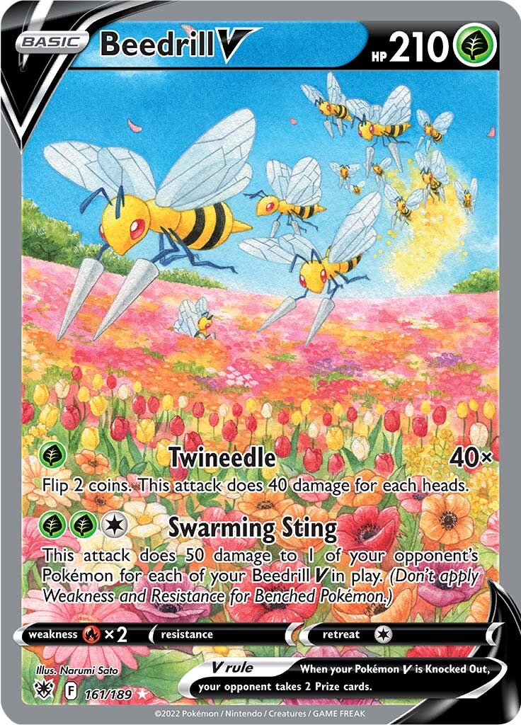 Beedrill V (161/189) [Sword & Shield: Astral Radiance] - Card Brawlers | Quebec | Canada | Yu-Gi-Oh!