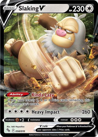 Slaking V (058/078) [Pokémon GO] - Card Brawlers | Quebec | Canada | Yu-Gi-Oh!