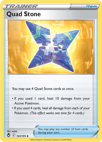 Quad Stone (163/195) [Sword & Shield: Silver Tempest] - Card Brawlers | Quebec | Canada | Yu-Gi-Oh!