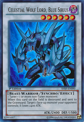 Celestial Wolf Lord, Blue Sirius [SHSP-EN090] Ultra Rare - Yu-Gi-Oh! - Card Brawlers | Quebec | Canada |