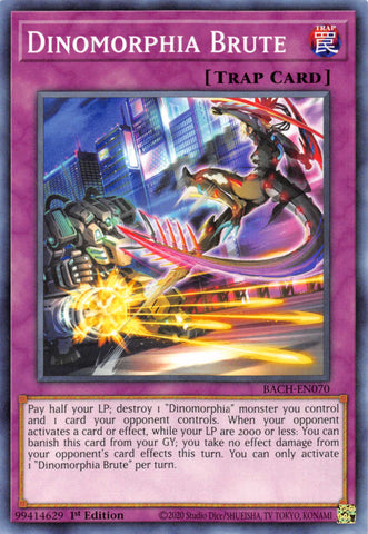 Dinomorphia Brute [BACH-EN070] Common - Card Brawlers | Quebec | Canada | Yu-Gi-Oh!