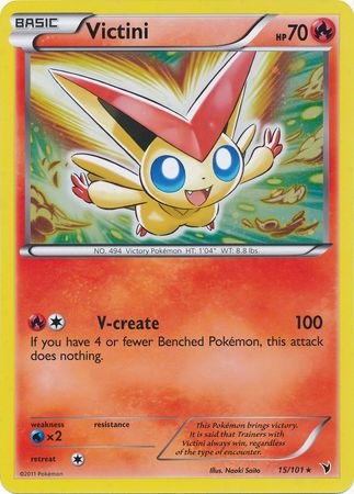 Victini (15/101) (Jumbo Card) [Black & White: Noble Victories] - Card Brawlers | Quebec | Canada | Yu-Gi-Oh!