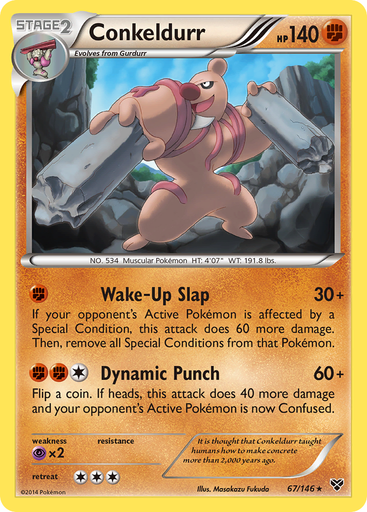 Conkeldurr (67/146) [XY: Base Set] - Card Brawlers | Quebec | Canada | Yu-Gi-Oh!