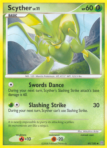 Scyther (49/100) [Diamond & Pearl: Stormfront] - Card Brawlers | Quebec | Canada | Yu-Gi-Oh!