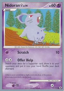 Nidoran♀ LV.14 (71/111) (Stallgon - David Cohen) [World Championships 2009] - Card Brawlers | Quebec | Canada | Yu-Gi-Oh!