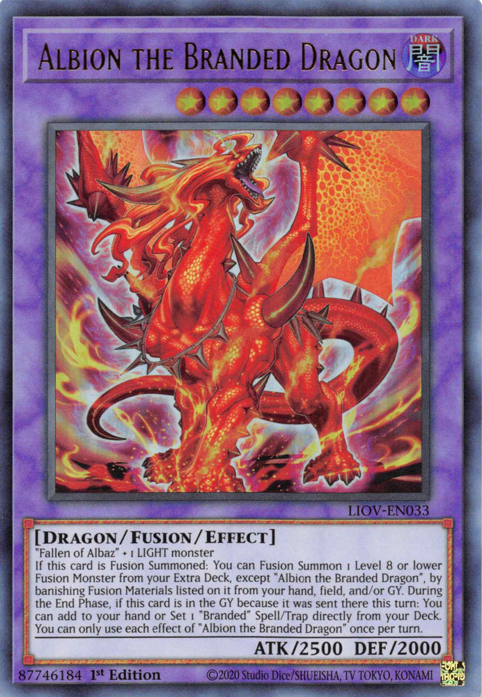 Albion the Branded Dragon [LIOV-EN033] Ultra Rare - Card Brawlers | Quebec | Canada | Yu-Gi-Oh!