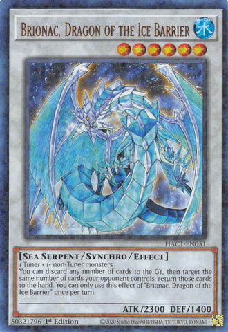 Brionac, Dragon of the Ice Barrier (Duel Terminal) [HAC1-EN051] Parallel Rare - Card Brawlers | Quebec | Canada | Yu-Gi-Oh!