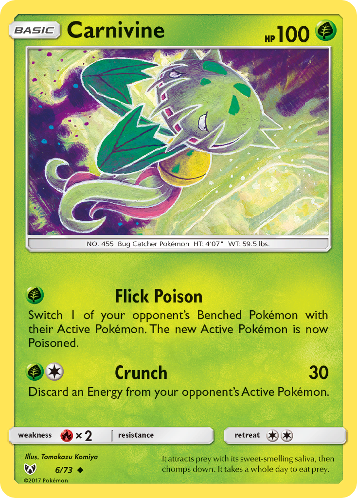Carnivine (6/73) [Sun & Moon: Shining Legends] - Card Brawlers | Quebec | Canada | Yu-Gi-Oh!