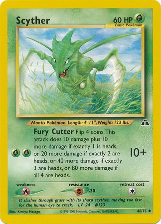 Scyther (46/75) [Neo Discovery Unlimited] - Card Brawlers | Quebec | Canada | Yu-Gi-Oh!