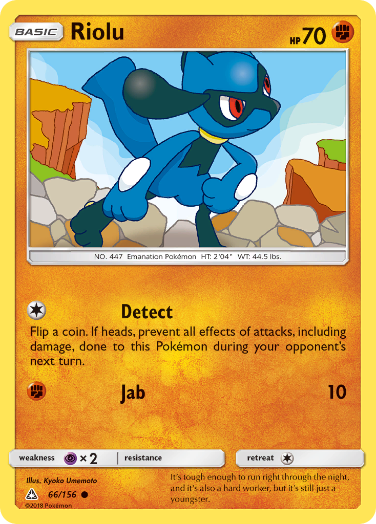 Riolu (66/156) [Sun & Moon: Ultra Prism] - Card Brawlers | Quebec | Canada | Yu-Gi-Oh!