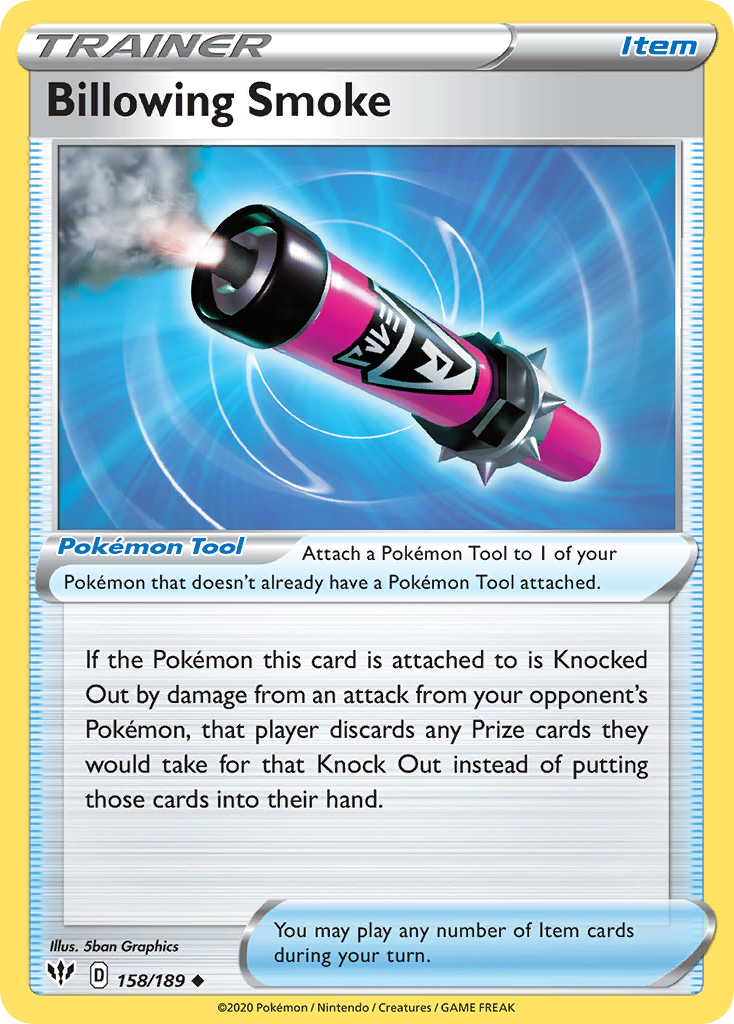 Billowing Smoke (158/189) [Sword & Shield: Darkness Ablaze] - Card Brawlers | Quebec | Canada | Yu-Gi-Oh!