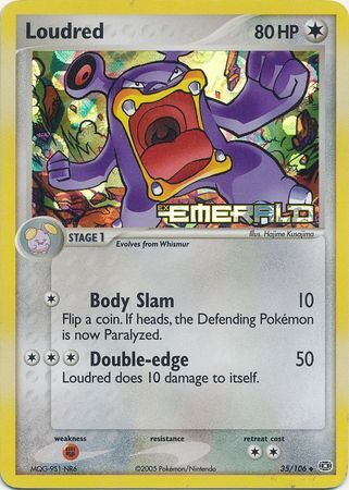 Loudred (35/106) (Stamped) [EX: Emerald] - Card Brawlers | Quebec | Canada | Yu-Gi-Oh!