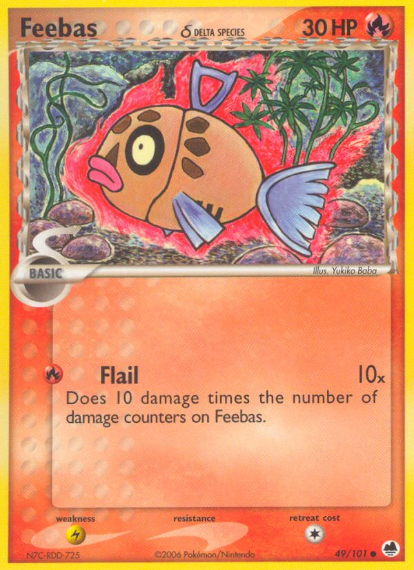 Feebas (49/101) (Delta Species) [EX: Dragon Frontiers] - Card Brawlers | Quebec | Canada | Yu-Gi-Oh!