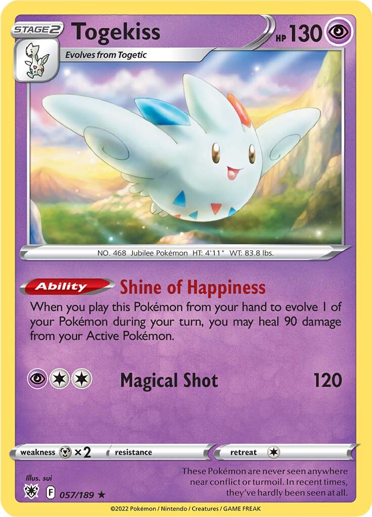 Togekiss (057/189) [Sword & Shield: Astral Radiance] - Card Brawlers | Quebec | Canada | Yu-Gi-Oh!