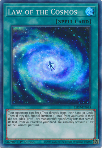 Law of the Cosmos [LED7-EN035] Super Rare - Card Brawlers | Quebec | Canada | Yu-Gi-Oh!