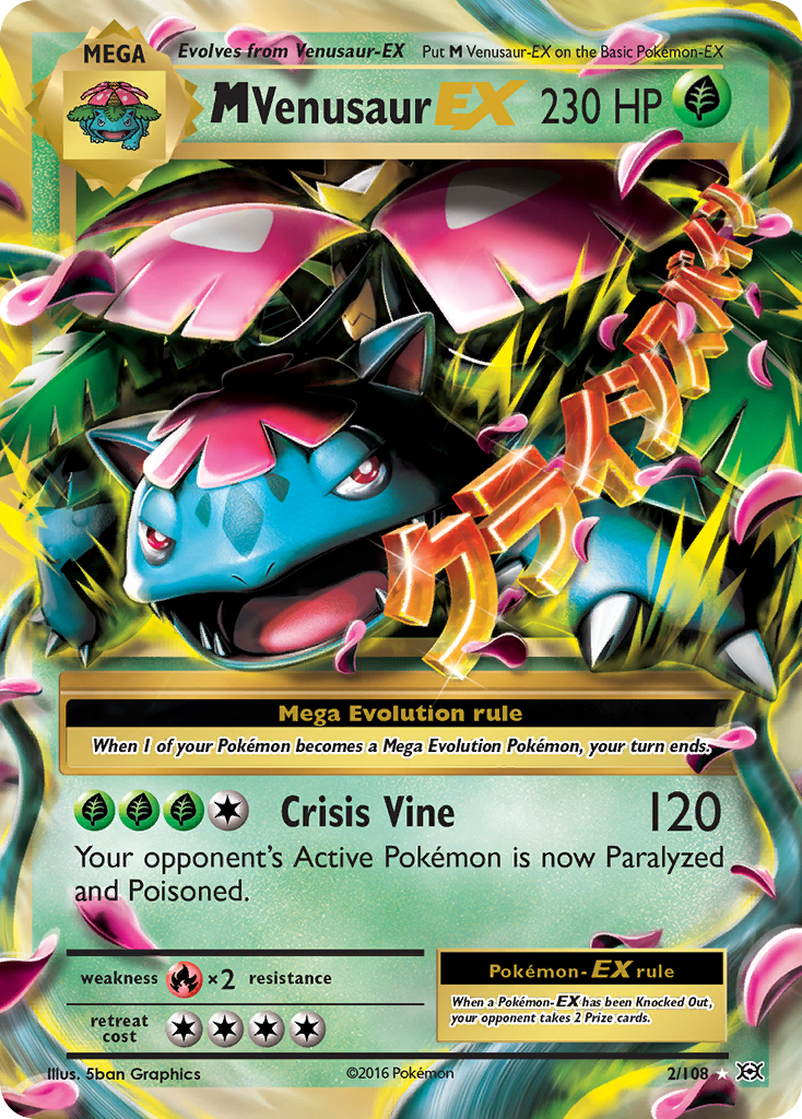 M Venusaur EX (2/108) [XY: Evolutions] - Card Brawlers | Quebec | Canada | Yu-Gi-Oh!