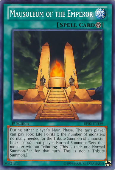 Mausoleum of the Emperor [BP02-EN149] Common - Card Brawlers | Quebec | Canada | Yu-Gi-Oh!