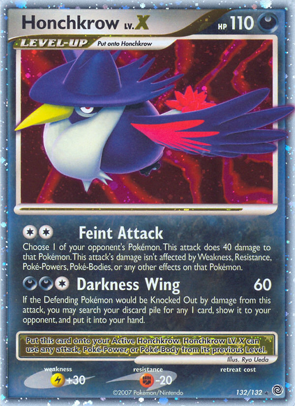 Honchkrow LV.X (132/132) [Diamond & Pearl: Secret Wonders] - Card Brawlers | Quebec | Canada | Yu-Gi-Oh!