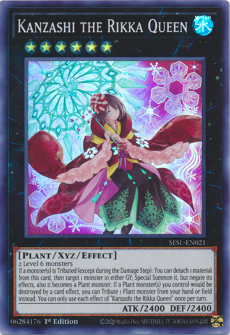 Kanzashi the Rikka Queen [SESL-EN021] Super Rare - Card Brawlers | Quebec | Canada | Yu-Gi-Oh!