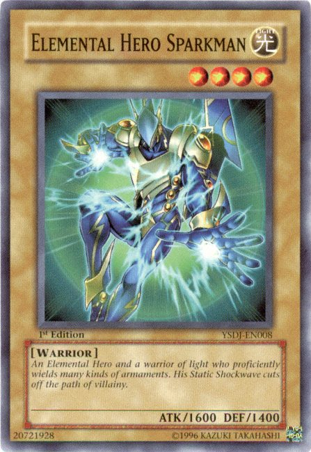 Elemental HERO Sparkman [YSDJ-EN008] Common - Card Brawlers | Quebec | Canada | Yu-Gi-Oh!