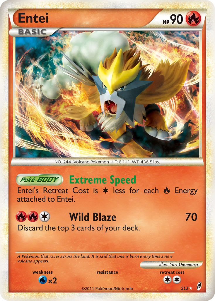 Entei (SL3) [HeartGold & SoulSilver: Call of Legends] - Card Brawlers | Quebec | Canada | Yu-Gi-Oh!