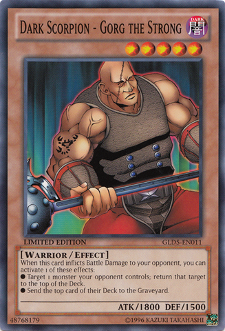 Dark Scorpion - Gorg the Strong [GLD5-EN011] Common - Card Brawlers | Quebec | Canada | Yu-Gi-Oh!