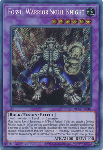 Fossil Warrior Skull Knight [BLAR-EN007] Secret Rare - Card Brawlers | Quebec | Canada | Yu-Gi-Oh!