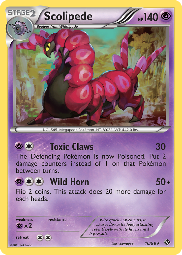 Scolipede (40/98) [Black & White: Emerging Powers] - Card Brawlers | Quebec | Canada | Yu-Gi-Oh!