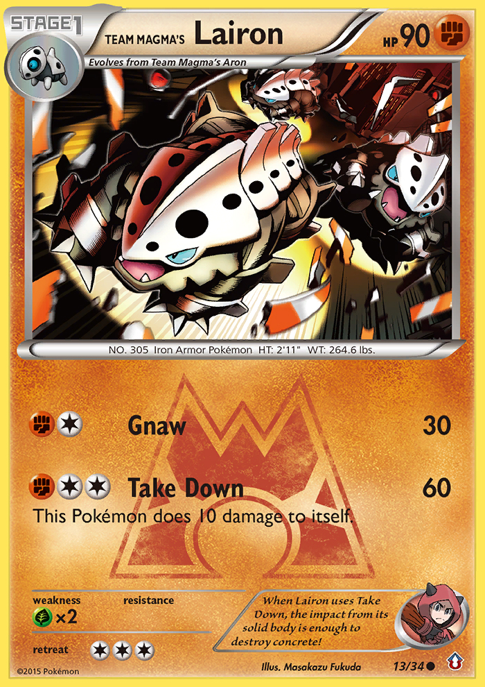 Team Magma's Lairon (13/34) [XY: Double Crisis] - Card Brawlers | Quebec | Canada | Yu-Gi-Oh!