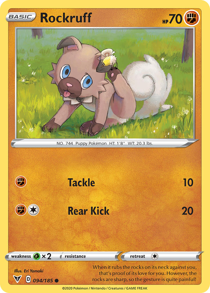 Rockruff (094/185) [Sword & Shield: Vivid Voltage] - Card Brawlers | Quebec | Canada | Yu-Gi-Oh!