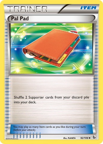 Pal Pad (92/106) [XY: Flashfire] - Card Brawlers | Quebec | Canada | Yu-Gi-Oh!