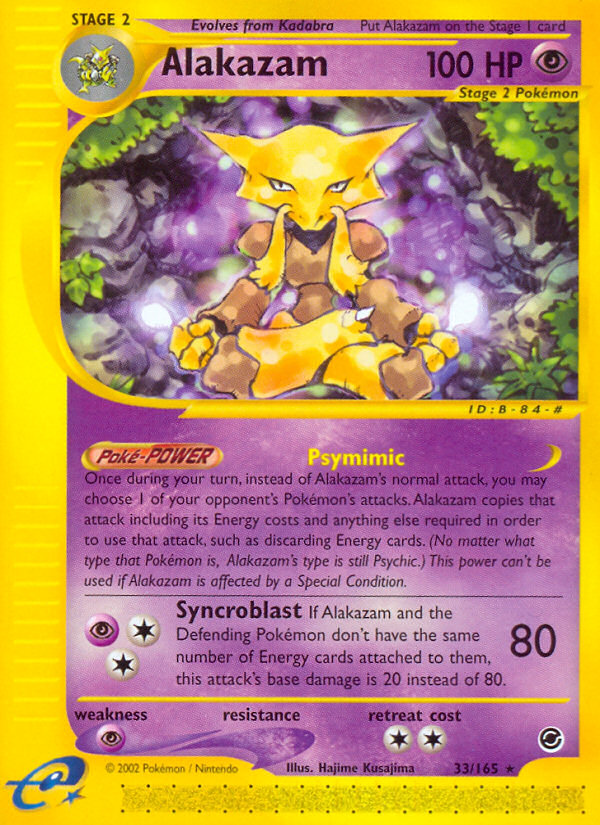 Alakazam (33/165) [Expedition: Base Set] - Card Brawlers | Quebec | Canada | Yu-Gi-Oh!