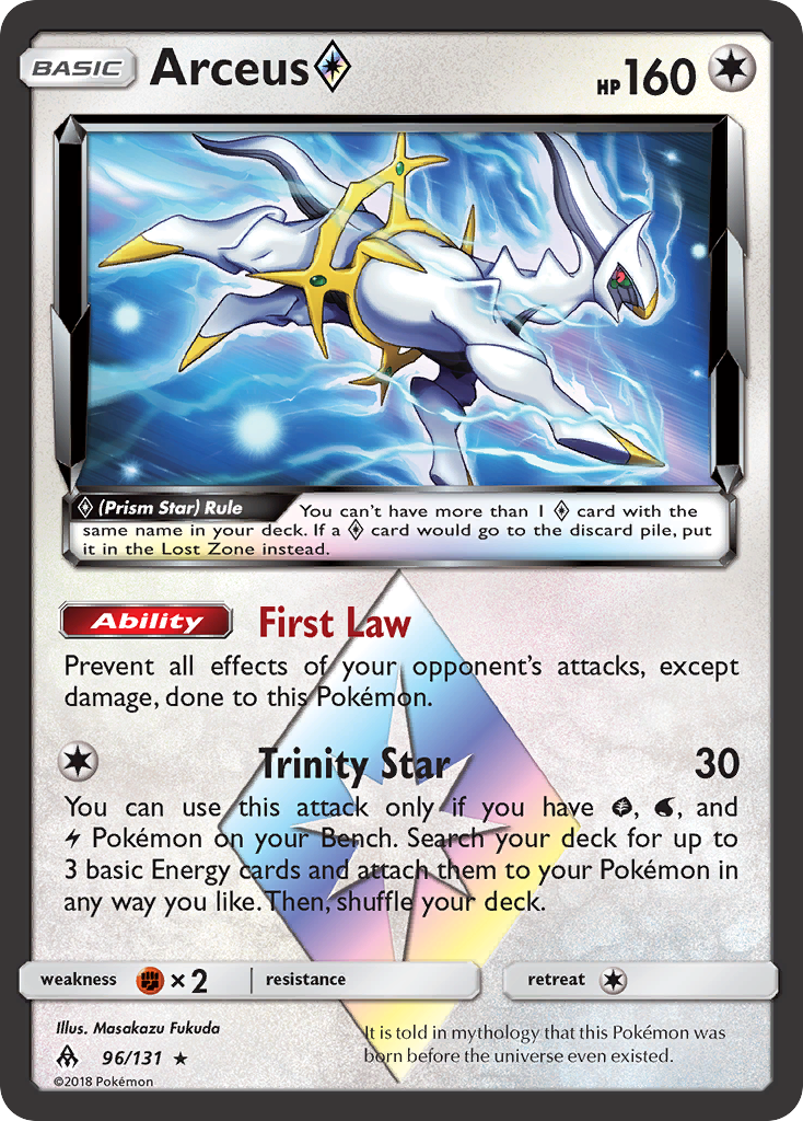 Arceus (96/131) (Prism Star) [Sun & Moon: Forbidden Light] - Card Brawlers | Quebec | Canada | Yu-Gi-Oh!