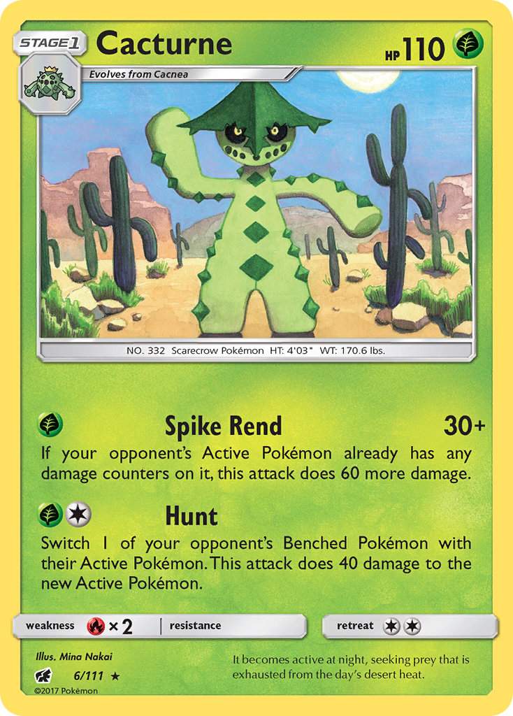 Cacturne (6/111) [Sun & Moon: Crimson Invasion] - Card Brawlers | Quebec | Canada | Yu-Gi-Oh!