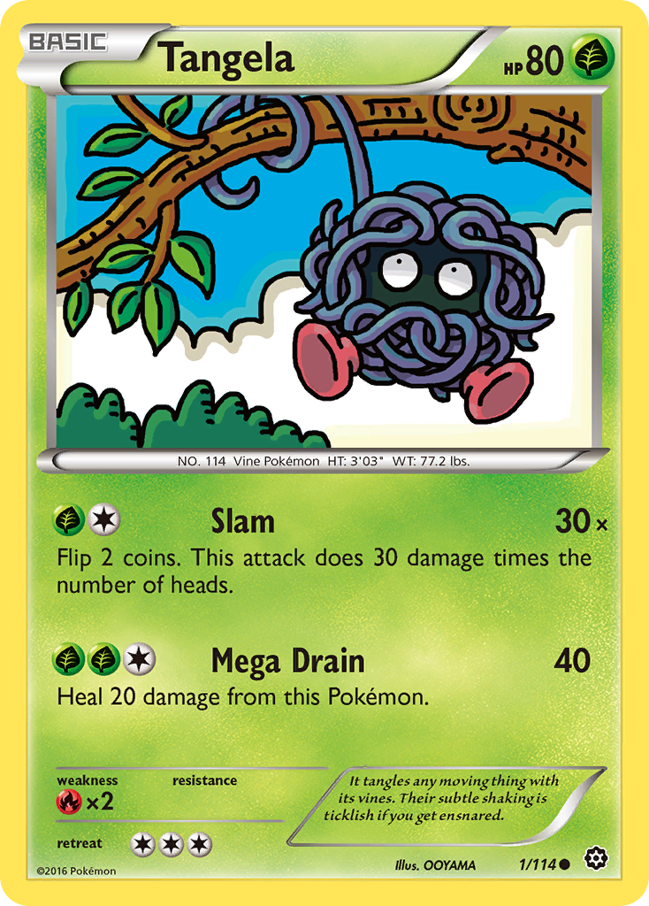 Tangela (1/114) [XY: Steam Siege] - Card Brawlers | Quebec | Canada | Yu-Gi-Oh!