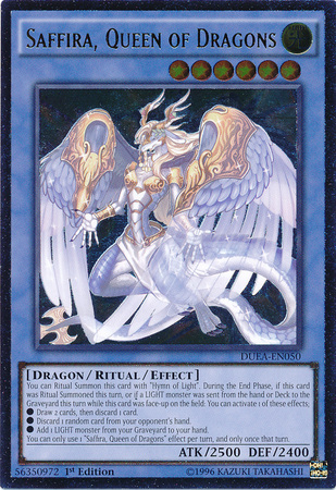 Saffira, Queen of Dragons (UTR) [DUEA-EN050] Ultimate Rare - Card Brawlers | Quebec | Canada | Yu-Gi-Oh!