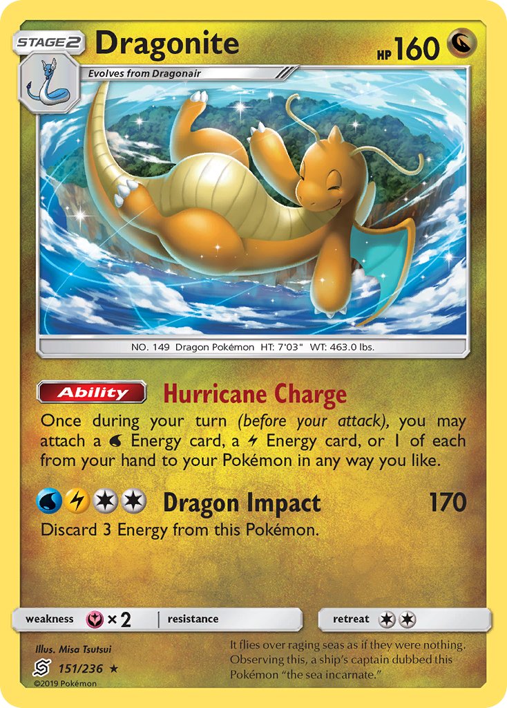 Dragonite (151/236) (Cracked Ice Holo) (Theme Deck Exclusives) [Sun & Moon: Unified Minds] - Card Brawlers | Quebec | Canada | Yu-Gi-Oh!