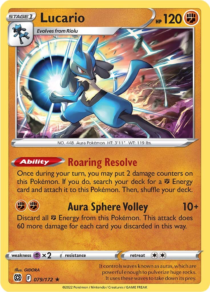 Lucario (079/172) [Sword & Shield: Brilliant Stars] - Card Brawlers | Quebec | Canada | Yu-Gi-Oh!