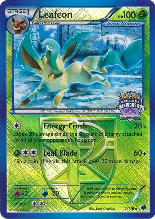 Leafeon (11/116) (States Championship Promo) [Black & White: Plasma Freeze] - Card Brawlers | Quebec | Canada | Yu-Gi-Oh!