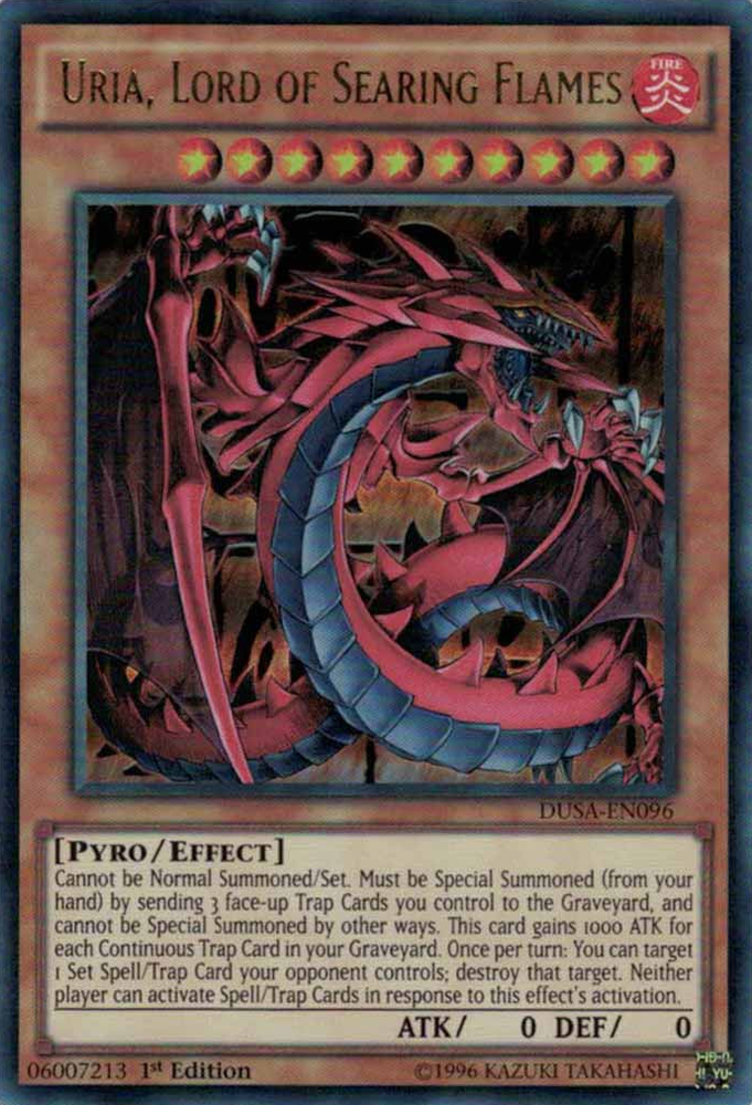 Uria, Lord of Searing Flames [DUSA-EN096] Ultra Rare - Yu-Gi-Oh! - Card Brawlers | Quebec | Canada |