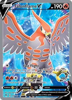 Talonflame V (168/185) [Sword & Shield: Vivid Voltage] - Card Brawlers | Quebec | Canada | Yu-Gi-Oh!