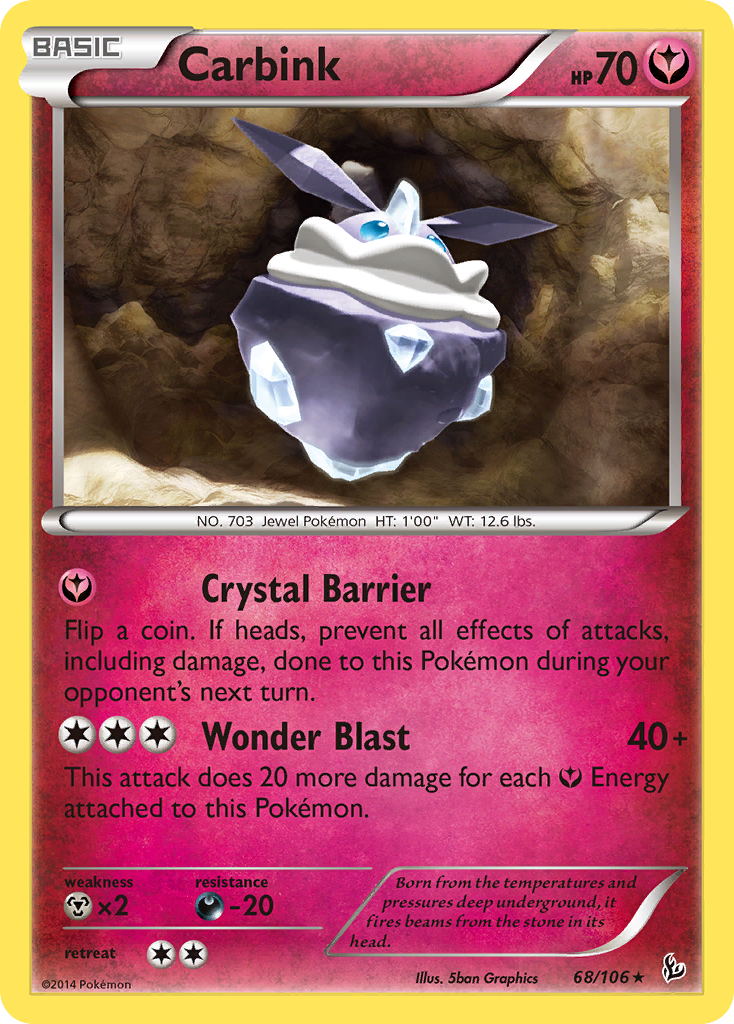 Carbink (68/106) (Theme Deck Exclusive) [XY: Flashfire] - Card Brawlers | Quebec | Canada | Yu-Gi-Oh!